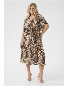 Повседневное платье KCAMI, коричневый Kaffe curve