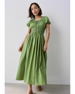 Повседневное платье REGULAR FIT - PUFF SLEEVE, зеленый Next