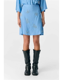 Мини-юбка PERLENVERZIERTER - A-line skirt, синий Object