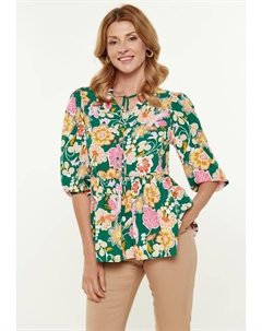 Блуза, зеленый Usha