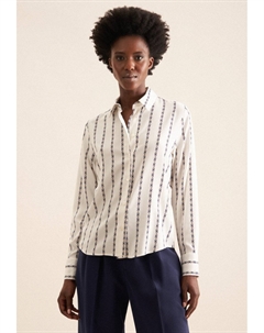 Блузка на пуговицах REGULAR, кремовый Seidensticker