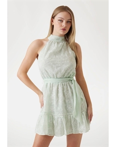 Повседневное платье KURZES FIT-AND-FLARE, светло-зеленый Guess