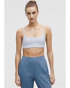 Спортивный бюстгальтер с легкой поддержкой WUNDER TRAIN STRAPPY RACER, синий Lululemon