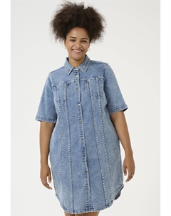 Джинсовое платье DARINA, цвет Washed Blue Denim Kaffe curve