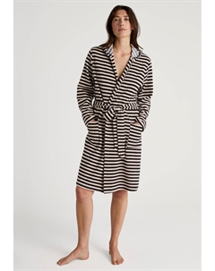 Халат LOUNGE STRIPE, черный Calida
