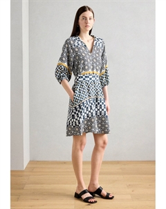 Повседневное платье STYLE RAGLAN SLEEVES BELTED AT WAIST PRINTED, белый Marc o'polo