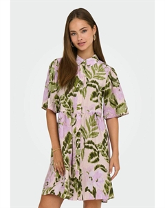 Платье-рубашка NORMAL GESCHNITTEN VOLUMINÖSER ARMSCHNITT KURZES, розовый Jdy