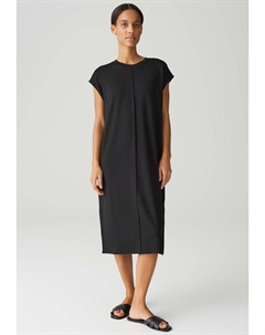 Платье из джерси MIDI RUNDHALSAUSSCHNITT, черный Opus