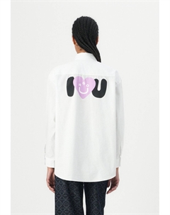 Блузка на пуговицах ELISANA, белый Hugo