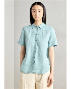 Блузка на пуговицах BLOUSE REGULAR FIT SHORT SLEEVE SOLID, цвет Pure Teal Marc o'polo