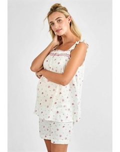 Пижамный комплект MATERNITY FIT - FLORAL SET - Pyjamas, кремовый Jojo maman bébé