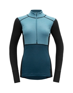 Женская куртка Lauparen Merino 190 с воротником на молнии и длинными рукавами, синий Devold