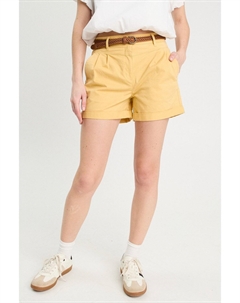 Шорты  CHINO-SHORTS MIT GÜRTEL, светло-желтый Cache cache