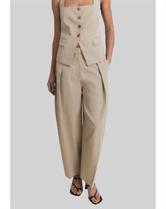 Брюки BALLOON WITH DARTS, коричневый Mango