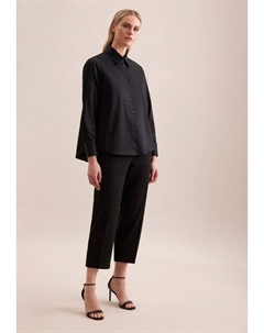 Блузка на пуговицах, черный Seidensticker