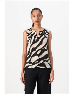 Топ V NECK ALLOVERPRINTED, мультиколор Tom tailor