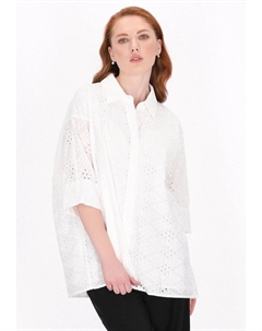 Блузка на пуговицах, белый Dreimaster