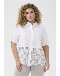 Блузка на пуговицах, белый Kaffe curve