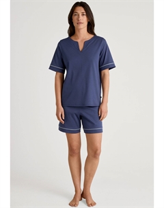 Верх пижамы FAVOURITES MAGIC KURZARM, синий Calida