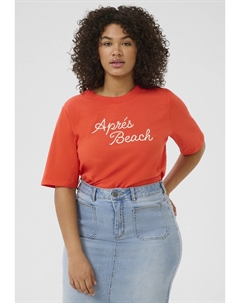 Футболка с принтом KCVIOLA, красный Kaffe curve