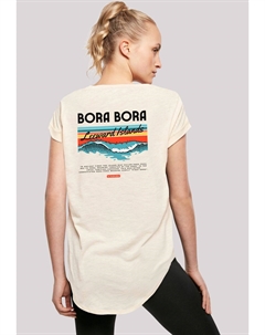 Футболка с принтом BORA BORA LEEWARDS ISLAND, песочный F4nt4stic