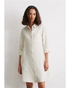 Платье-рубашка A SHAPED 3/4 SLEEVE SHORT LENGTH BREAST POCKET, бежевый Marc o'polo