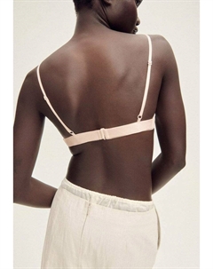 Треугольный бюстгальтер, кремовый Mango