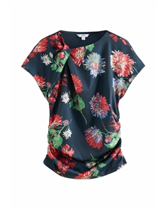 Блуза Print T-shirt, синий Next