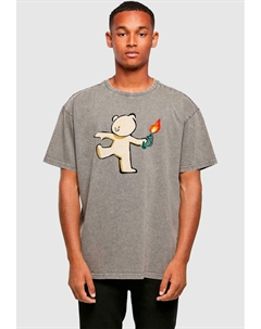 Футболка с принтом MOLOTOV TEDDY OVERSIZE TEE, темно-серый Merchcode