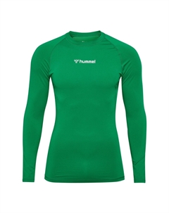 Лонгслив, зеленый Hummel
