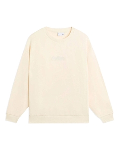Свитер Lifestyle Plain Pullover 'Cream White', белый Li-ning