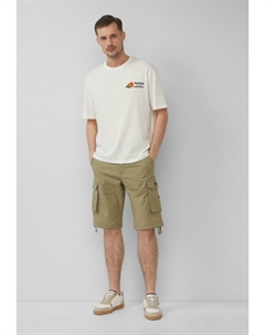 Шорты RELAXED FIT MIT STRUKTUR, темно-зеленый S.oliver