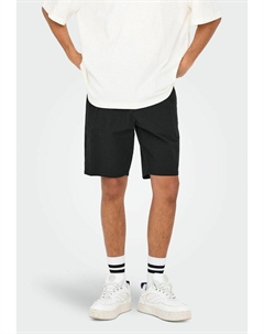 Шорты ONSLEO LIFE SEERSUCKER NOOS, черный Only & sons