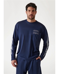 Лонгслив OVERSIZE- MESH, темно-синий Guess