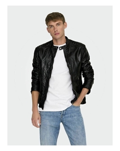 Кожаная куртка, черный Only & sons