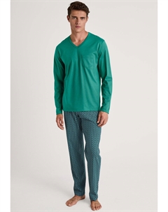 Пижама IMPRINT - Pyjama set, темно-зеленый Calida