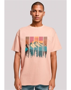 Футболка с принтом BERG SONNENUNTERGANG RETRO, светло-розовый F4nt4stic