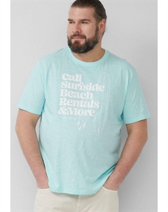 Футболка с принтом, светло-голубой S.oliver