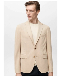 Пиджак-блейзер VERNER, бежевый Mango