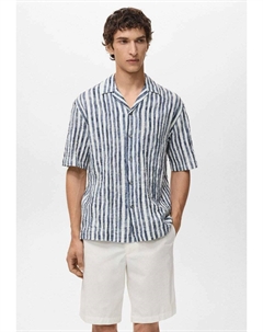 Рубашка, темно-синий Mango