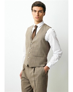 Жилет REGULAR FIT - STRIPED, бежевый Next