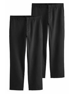 Брюки REGULAR FIT - PLAIN FRONT SMART 2 PACK, черный Next