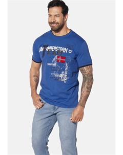 Футболка с принтом SÖLVE, цвет Royal Blau Jan vanderstorm