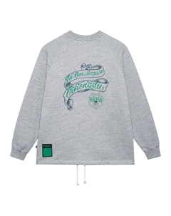 Свитер Lifestyle Vintage Graphic Printed Pullover 'Grey', серый Li-ning