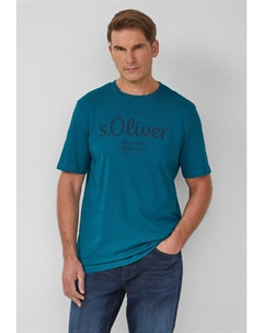 Футболка с принтом, цвет Petrol S.oliver
