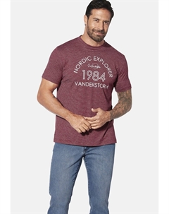 Футболка с принтом KERLOVAN, темно-красный Jan vanderstorm