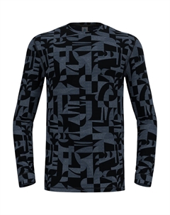 Мужская рубашка Merino 200 Heritage с круглым вырезом и длинным рукавом, синий Odlo