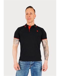 Рубашка поло SHORTSLEEVE FASHION, черный U.s. polo assn.