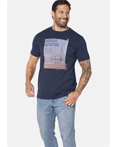 Футболка с принтом, темно-синий Jan vanderstorm