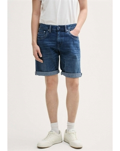 Джинсовые шорты MORRIS, цвет Used Dark Stone Blue Denim Tom tailor